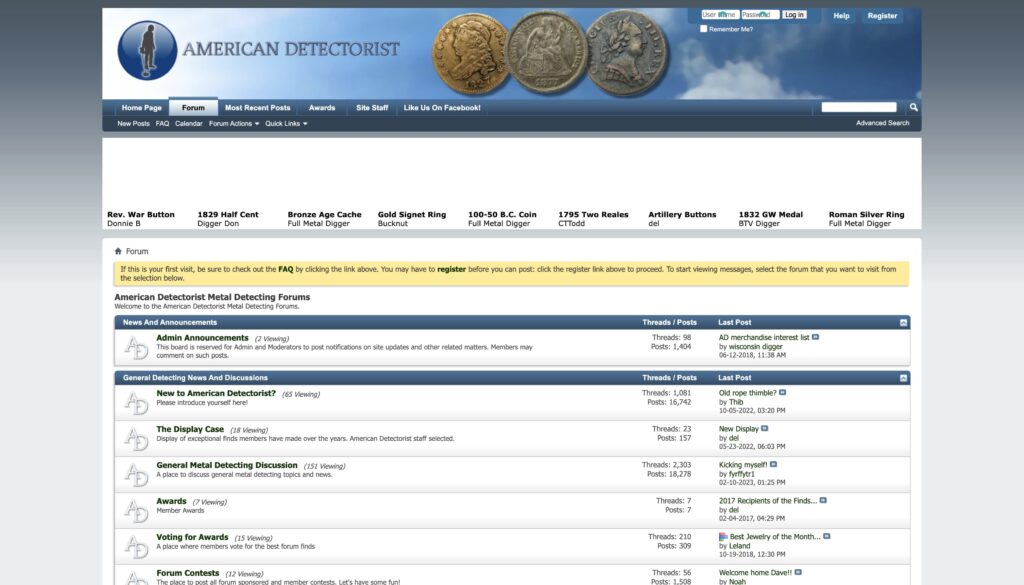 American Detectorist Metal Detecting Forum