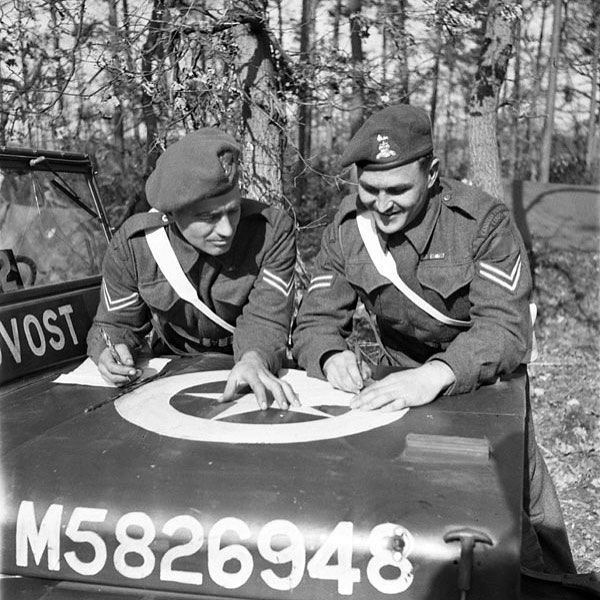 Two unidentified corporals of the 2nd Provost Company